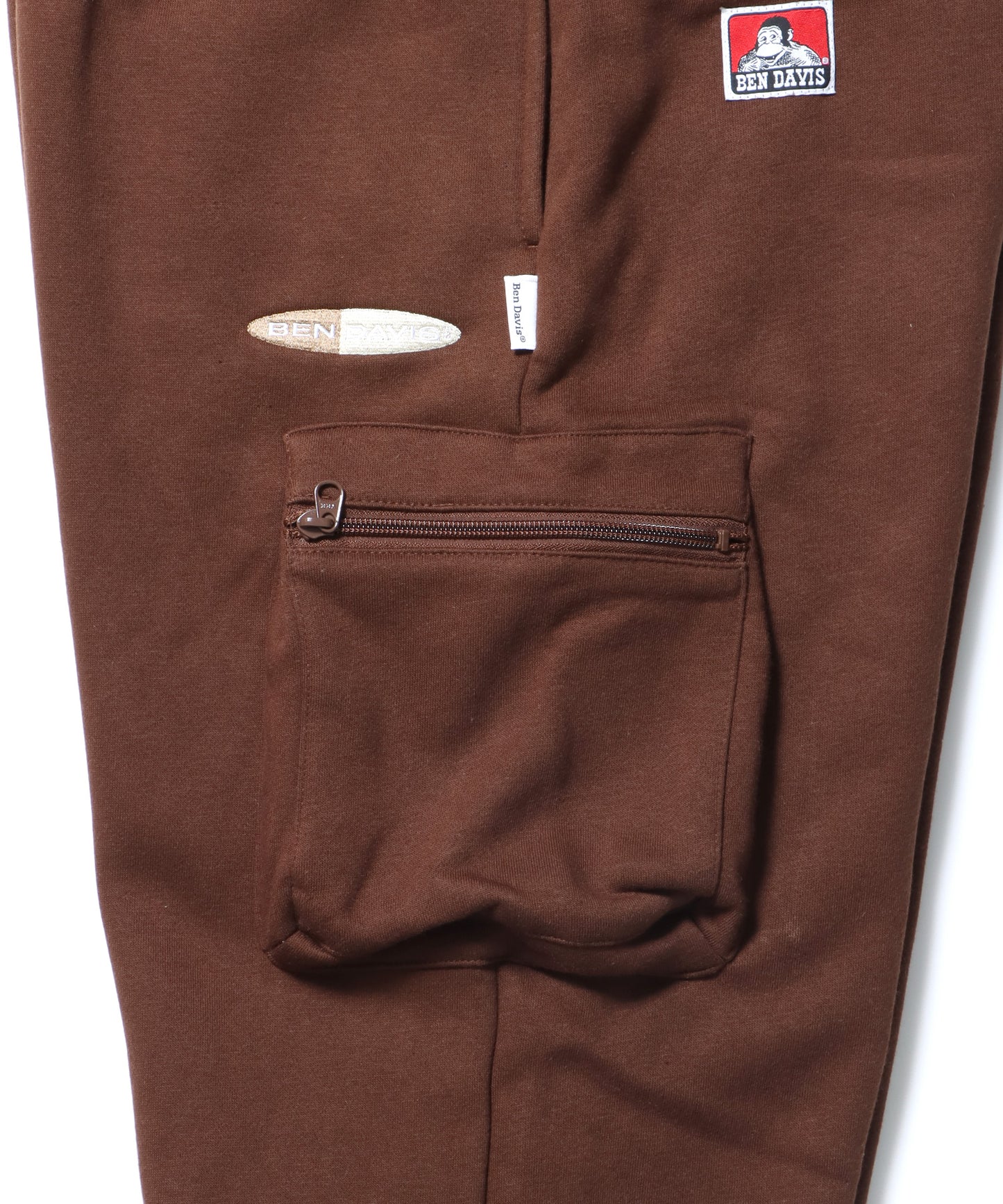 CARGO POCKET SWEATPANTS / ワイドシルエット ドローコード 刺繍 シティガール シティボーイ 裏起毛 ブラウン