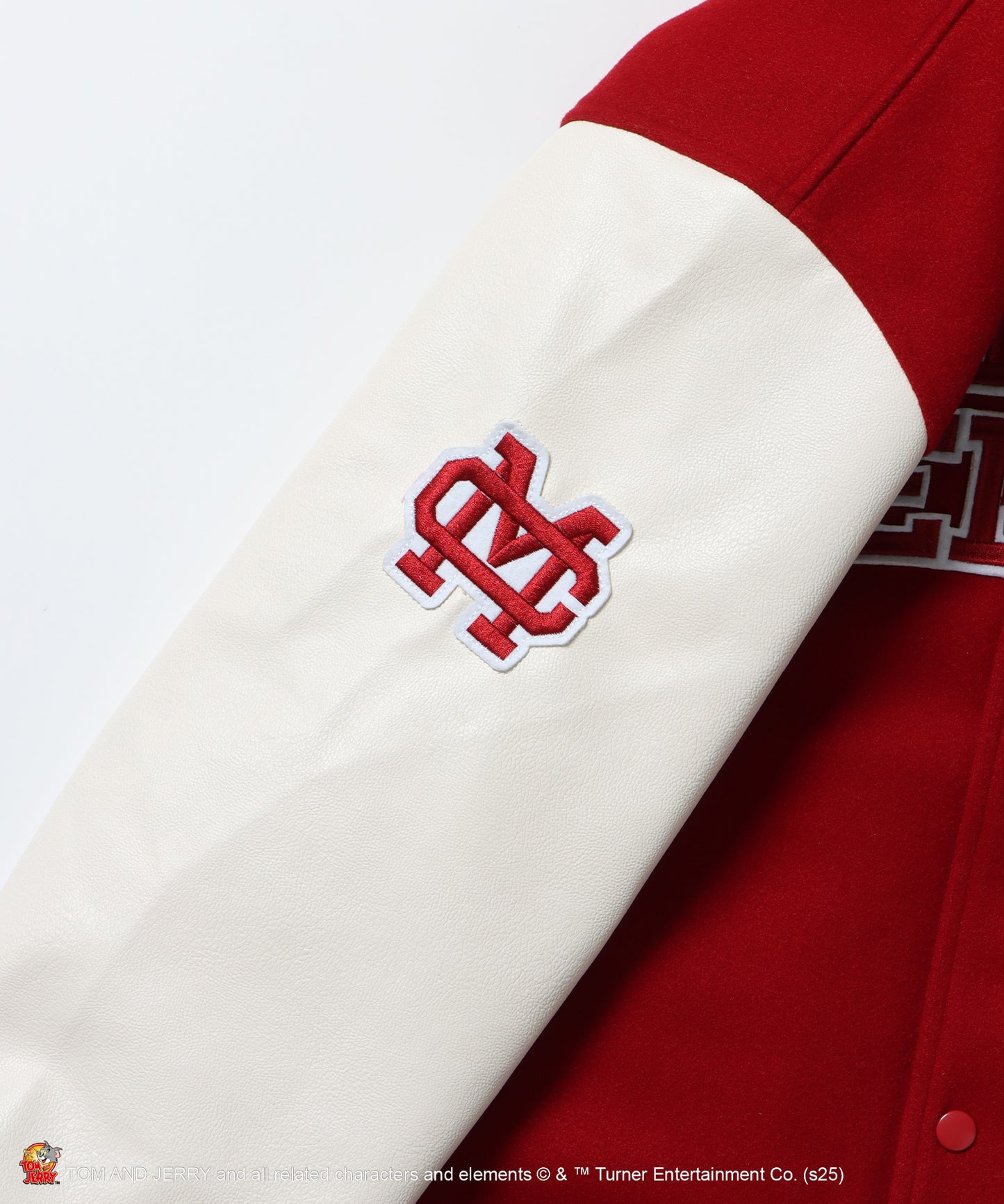 TJ 2025 STADIUM JACKET / オーバーサイズ ビッグシルエット 刺繍 アウター ジャケット レッド