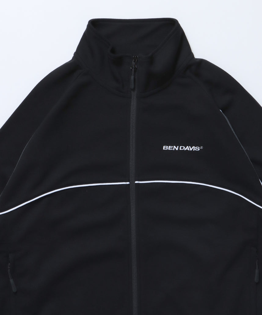 NICE PANELLED TRACK JACKET / オーバーサイズ ブロークコア ブラック