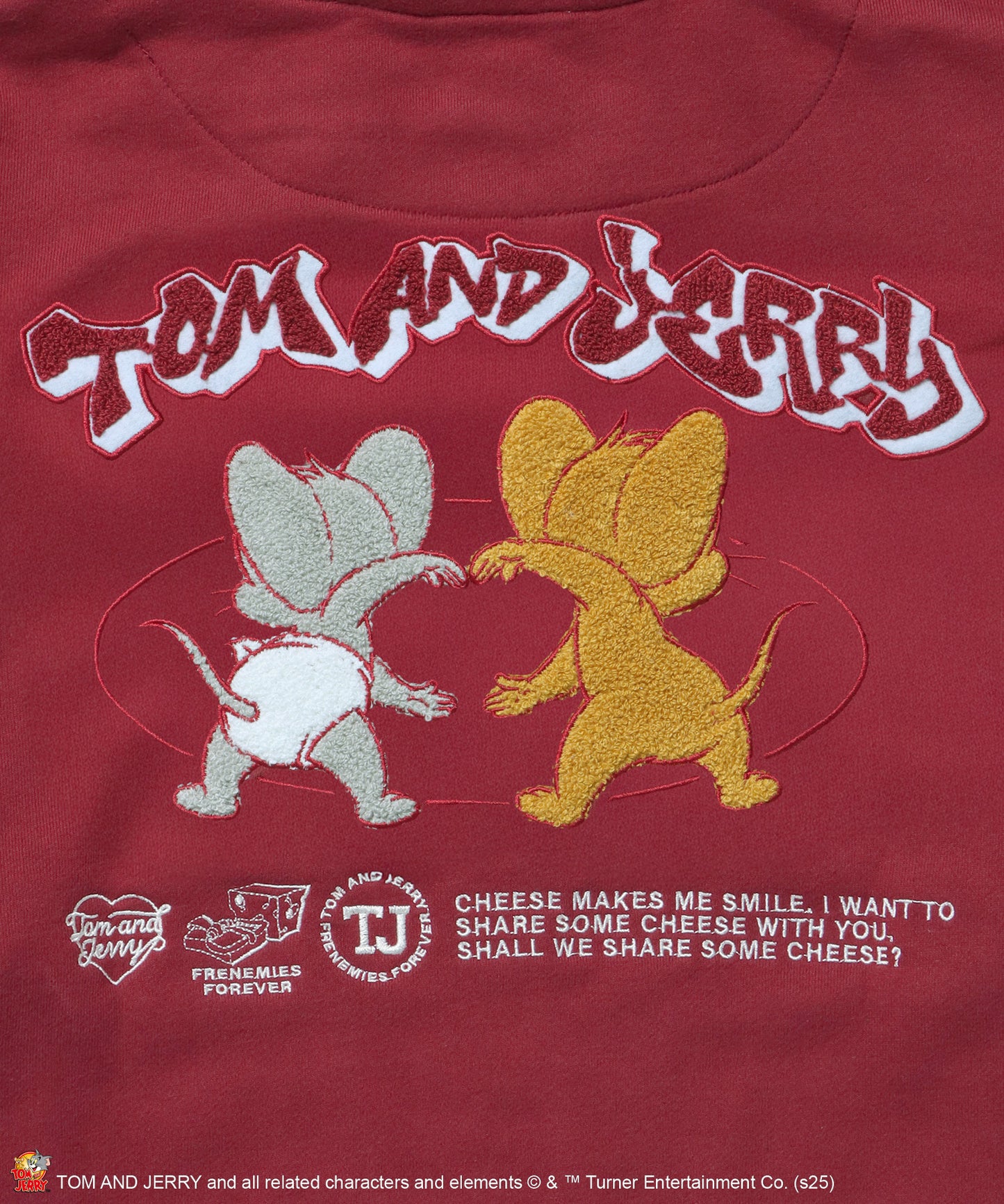 TJ HOODED STADIUM JACKET / 2WAY スタジャン フード取り外し可能 ドロップショルダー ワッペン 刺繍 ワイン