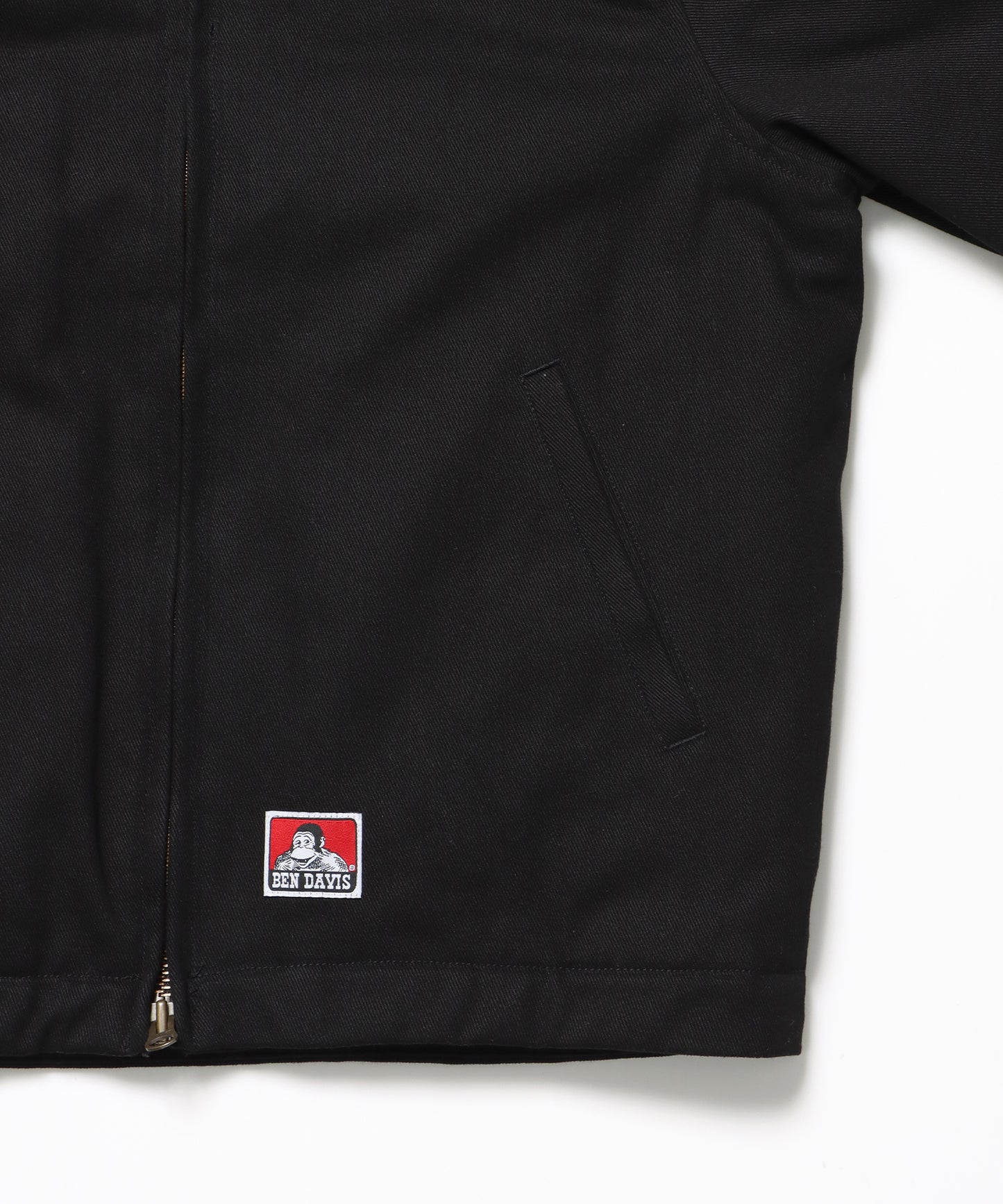 PADDED EISENHOWER JACKET / オーバーサイズ ビッグシルエット ジャケット アウター 中綿 ジップ ブラック