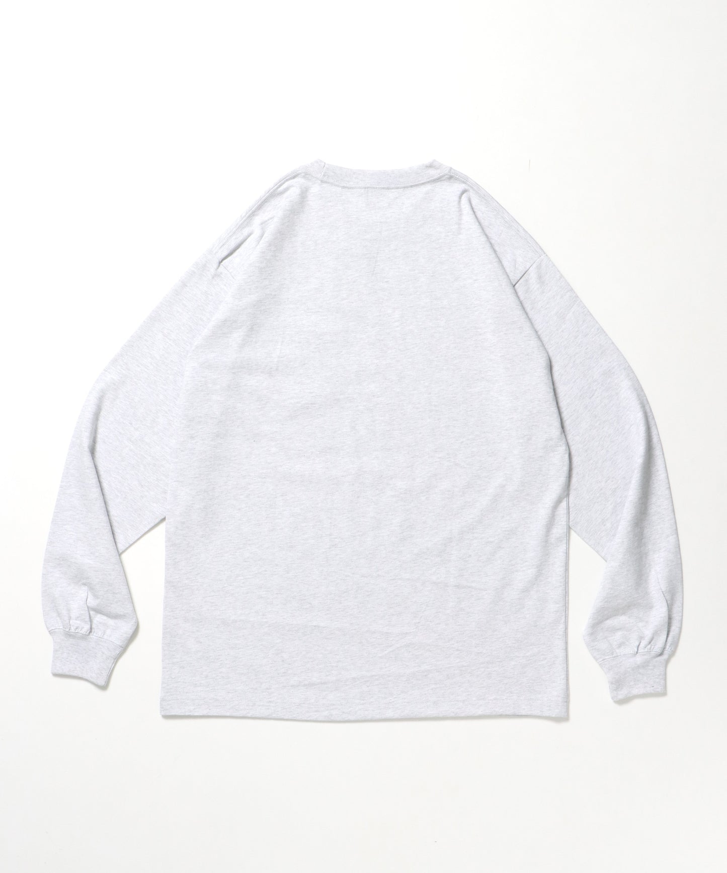 L/S POCKET TEE[REG] / ロンT 長袖 ワンポイント レギュラーサイズ ポケット アッシュグレー