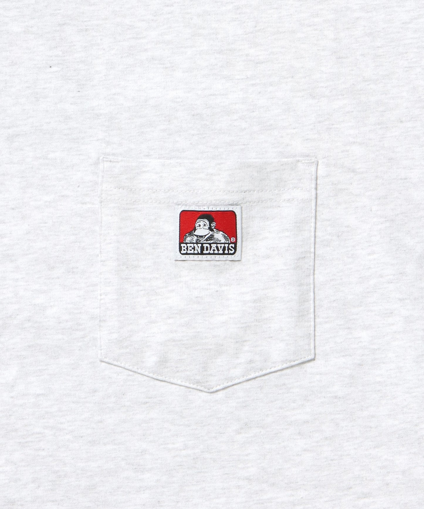 L/S POCKET TEE[REG] / ロンT 長袖 ワンポイント レギュラーサイズ ポケット アッシュグレー