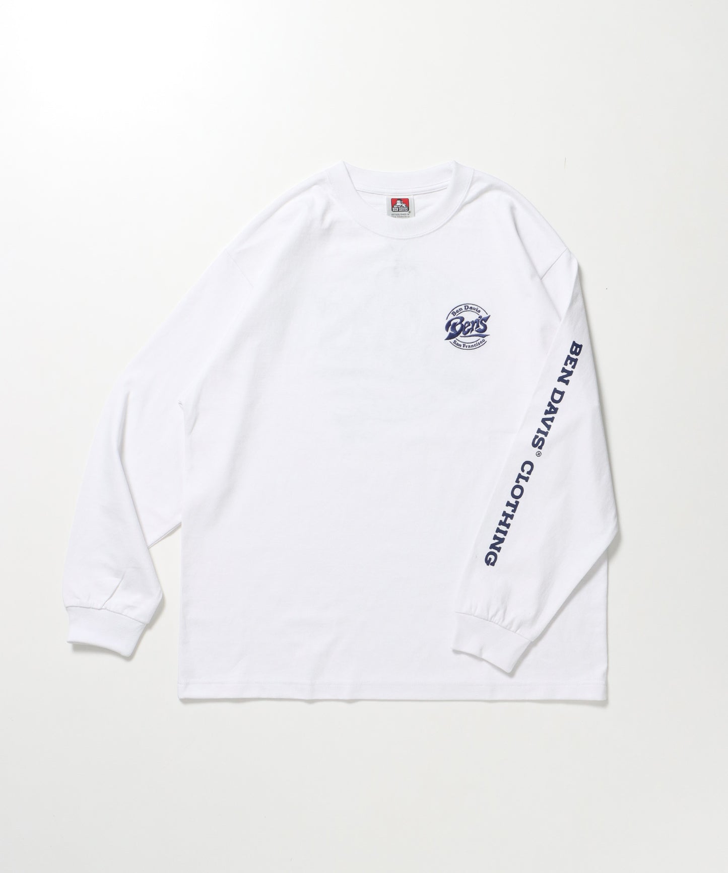 CIRCLE LOGO L/S TEE[WIDE] / ロンT 長袖 ワンポイント レギュラーサイズ ポケット ホワイト