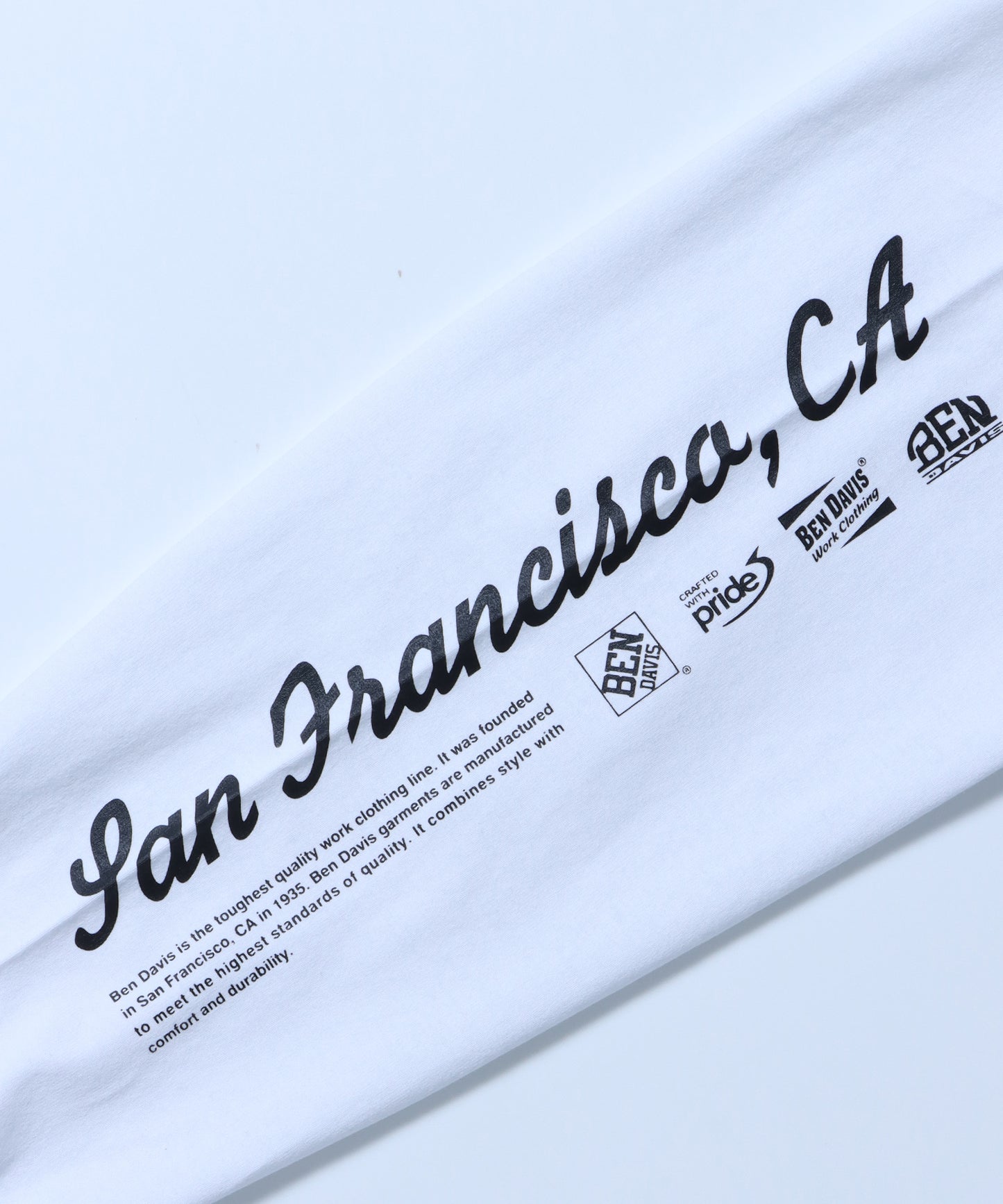 SPONSORED L/S TEE[REG] / ロンT 長袖 ワンポイント レギュラーサイズ ロゴ ホワイト