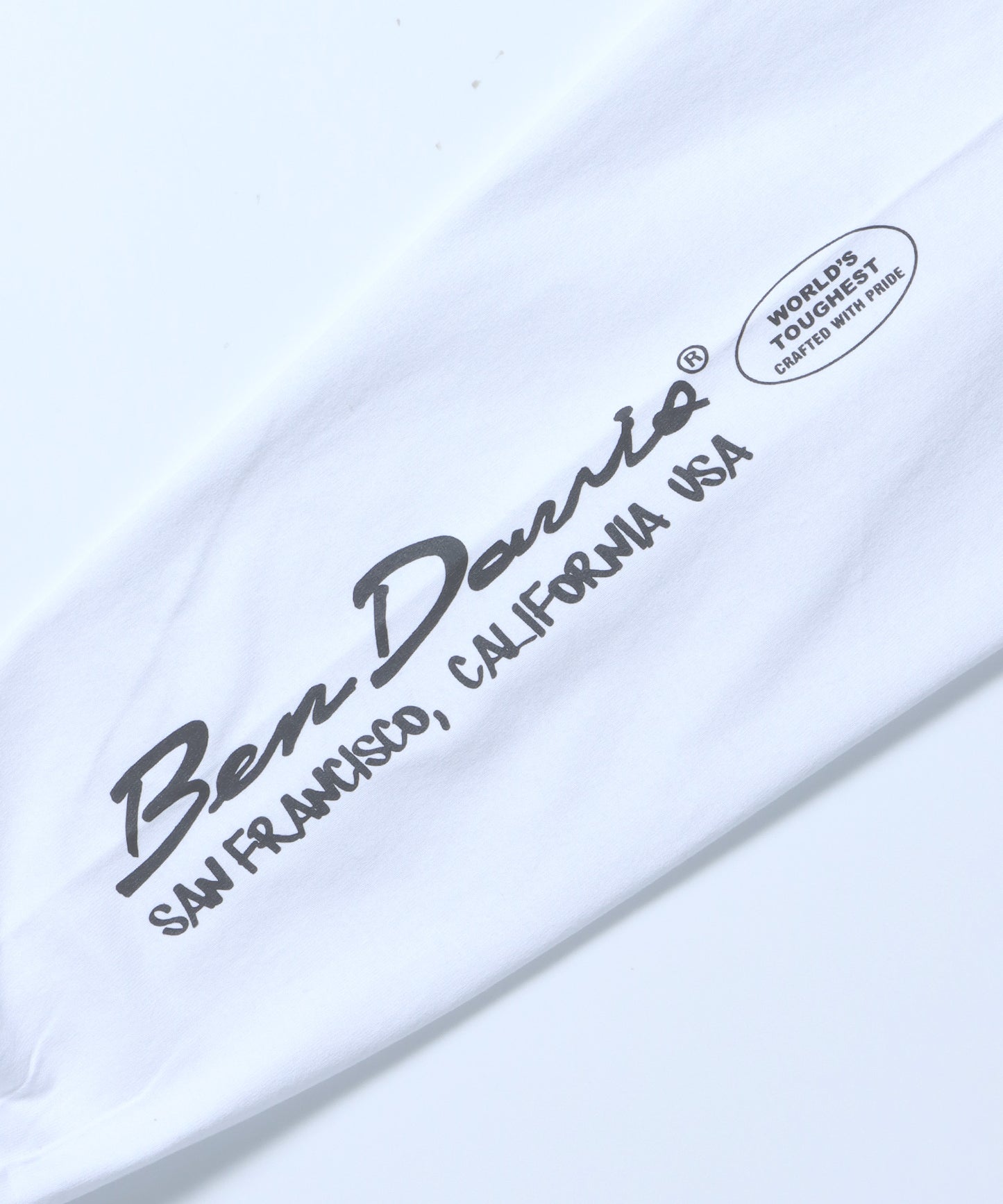 BUBBLE L/S TEE[WIDE] / ロンT 長袖 ワンポイント ワイドシルエット ホワイト