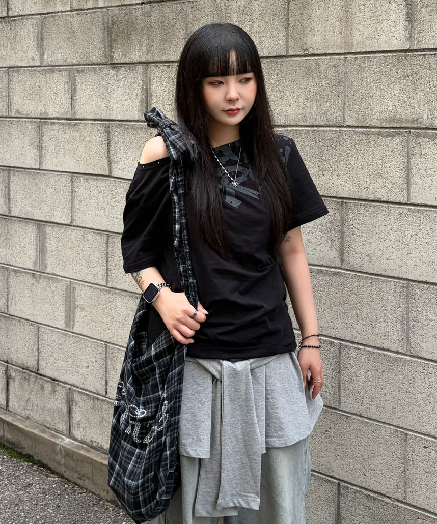 ※WEB限定 / 推し活トートバッグ / sqnz favorite kira-kira tote bag ブラック