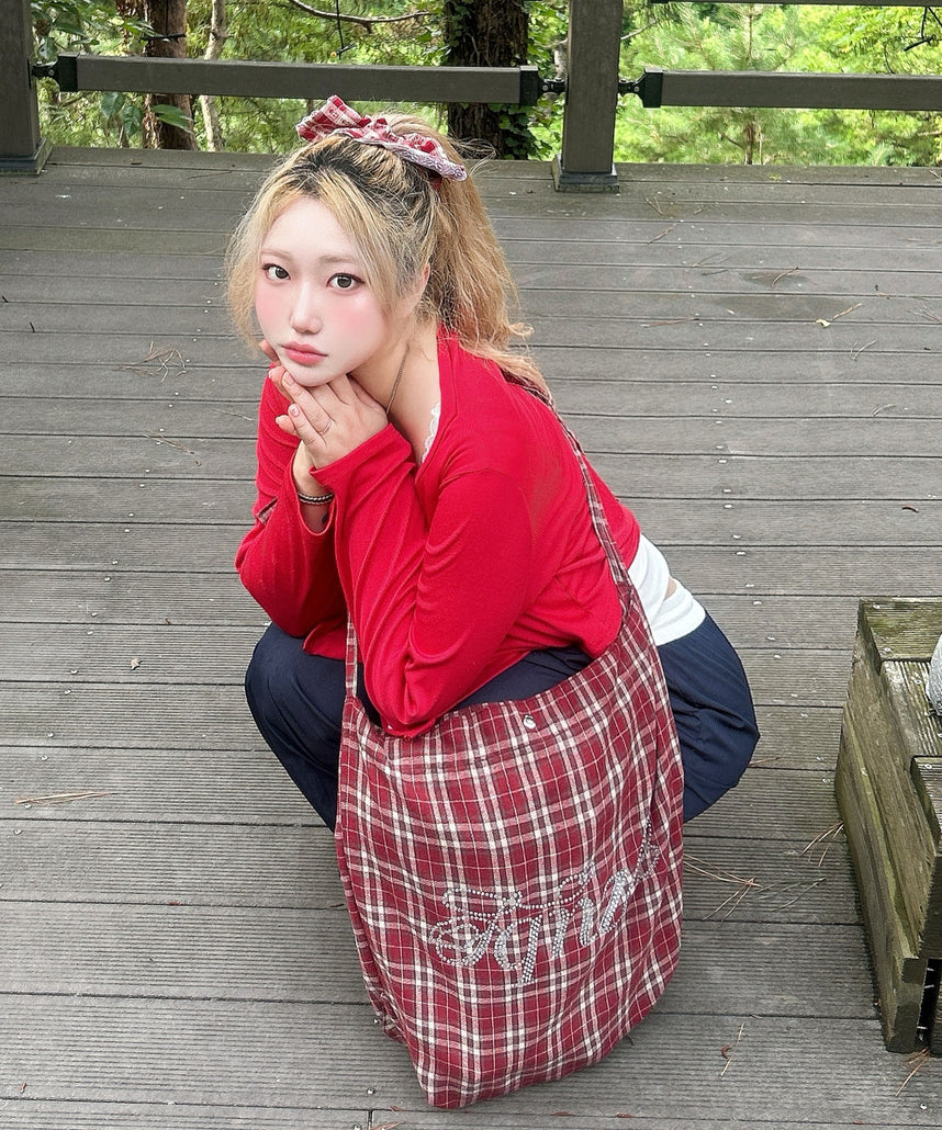 ※WEB限定 /  推し活トートバッグ / sqnz favorite kira-kira tote bag レッド