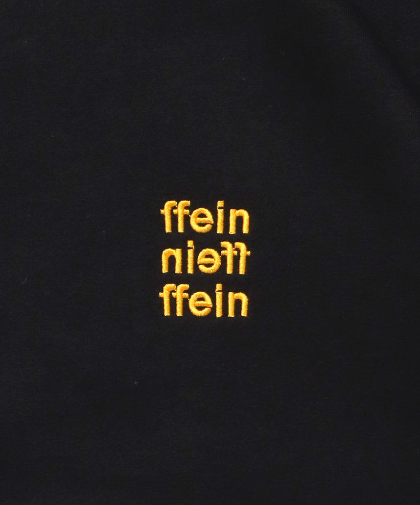 ヘビーウエイト3段ロゴドローコード付スウェット / スウェット トレーナー ロゴプリント ドローコード 裏起毛 ブラック