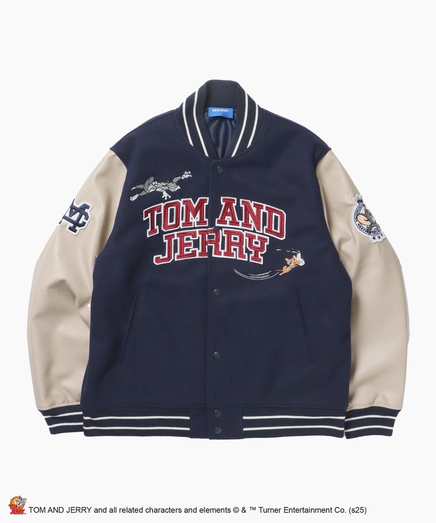 TJ 2025 STADIUM JACKET / オーバーサイズ ビッグシルエット 刺繍 アウター ジャケット ネイビー