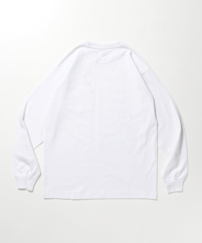 L/S POCKET TEE[REG] / ロンT 長袖 ワンポイント レギュラーサイズ ポケット ホワイト