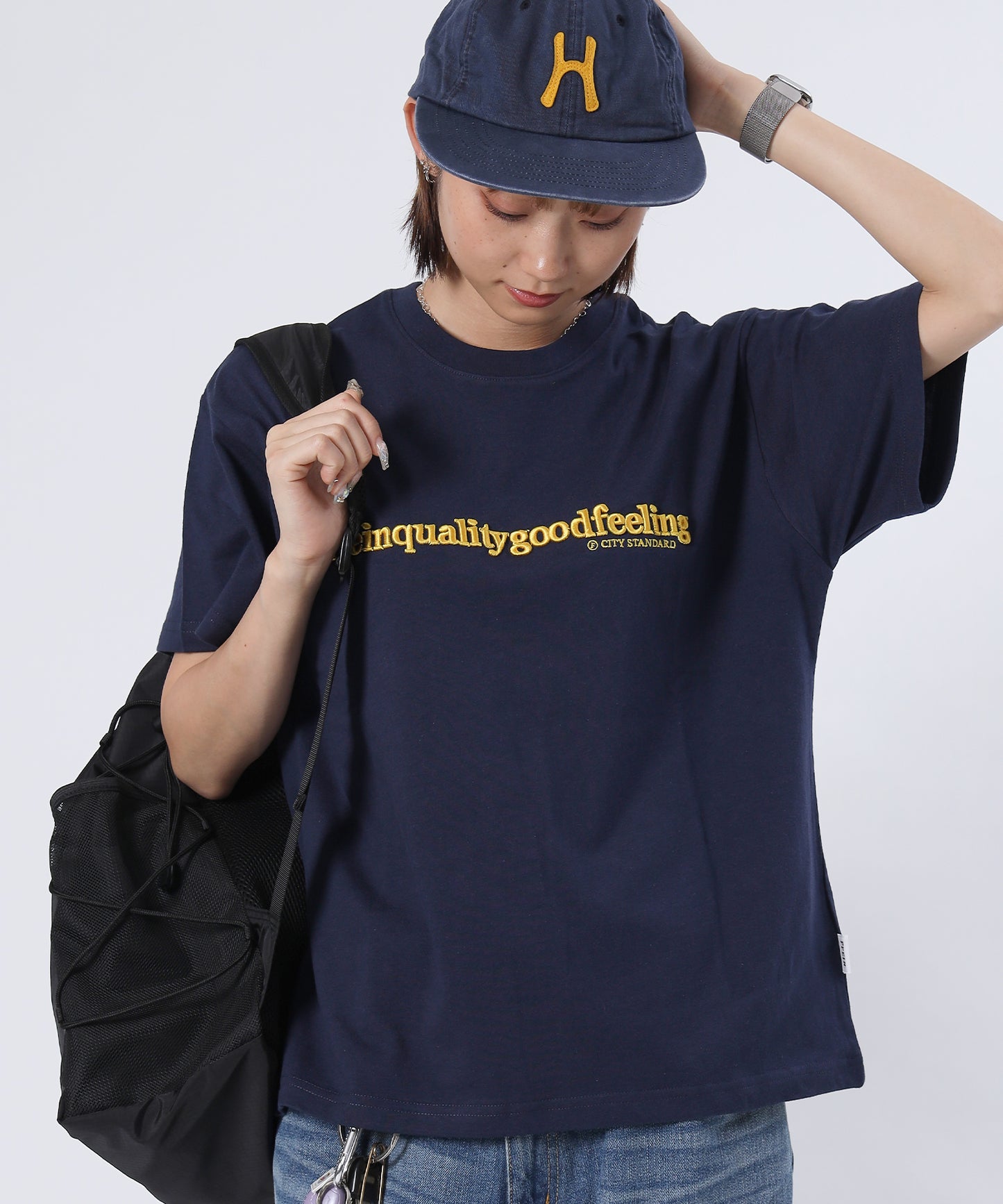 モデル：H163 Size:S ネイビー