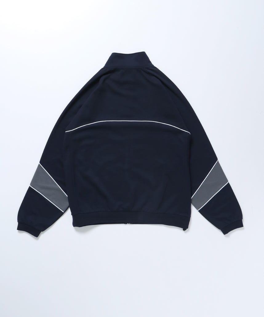 NICE PANELLED TRACK JACKET / オーバーサイズ ブロークコア ネイビー