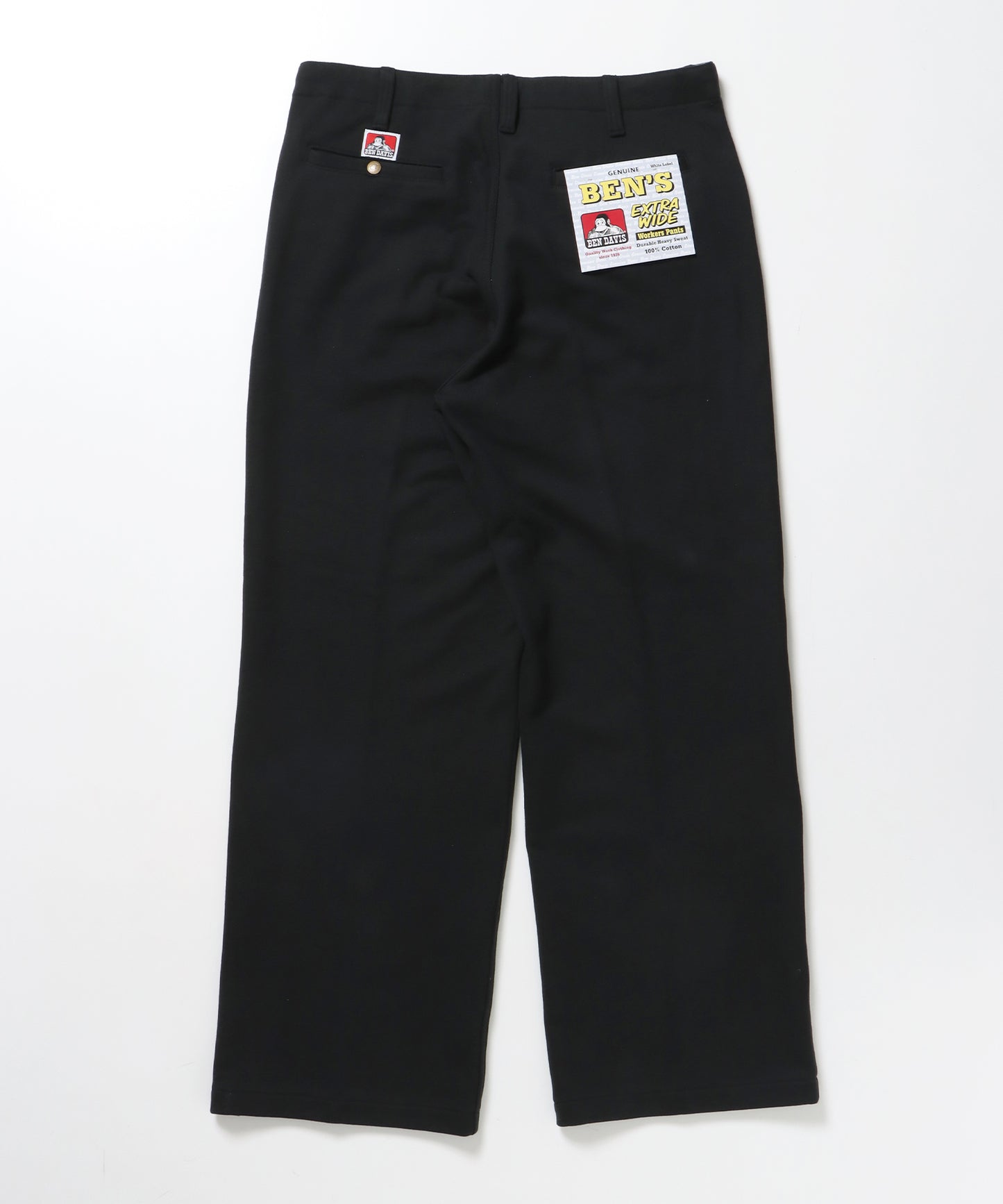 90TH H.SWEAT EXTRA WIDE PANTS / エクストラワイド スウェット パンツ ヘビーウエイト 裏毛 ドローストリング ≪セットアップ対応≫ ブラック