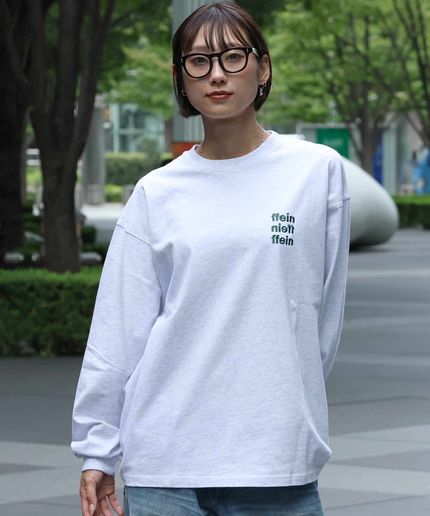 H163 Size:L アッシュグレー