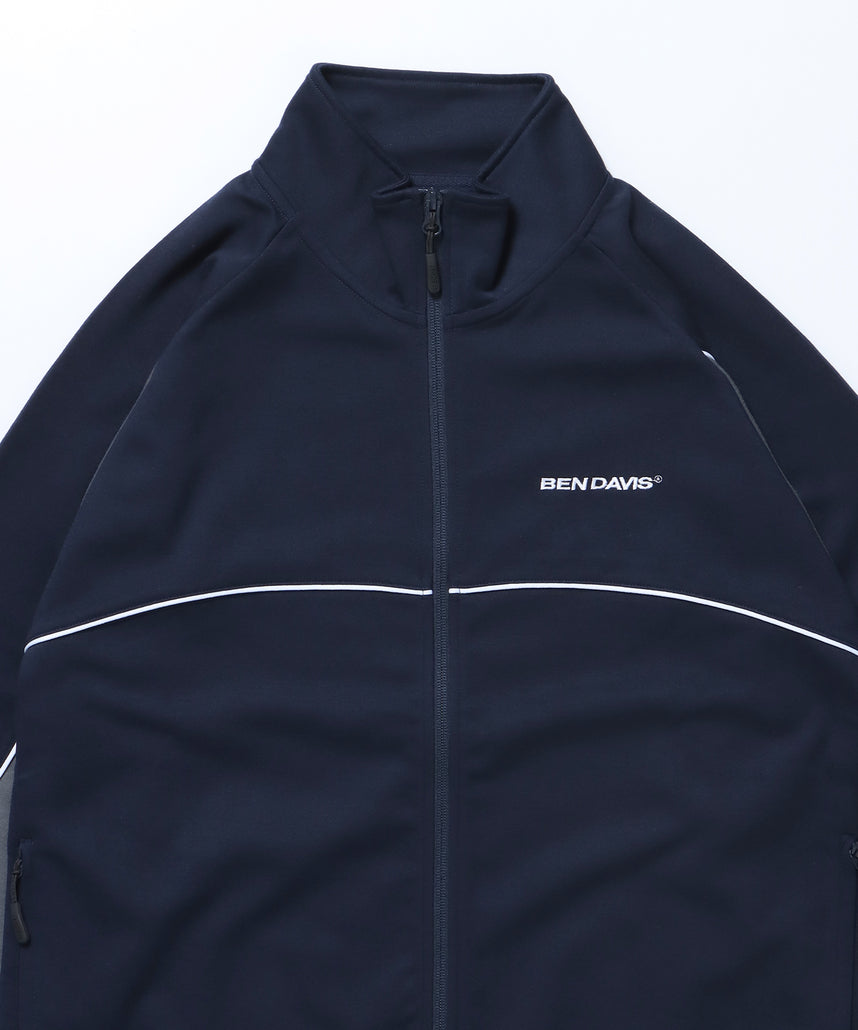 NICE PANELLED TRACK JACKET / オーバーサイズ ブロークコア ネイビー