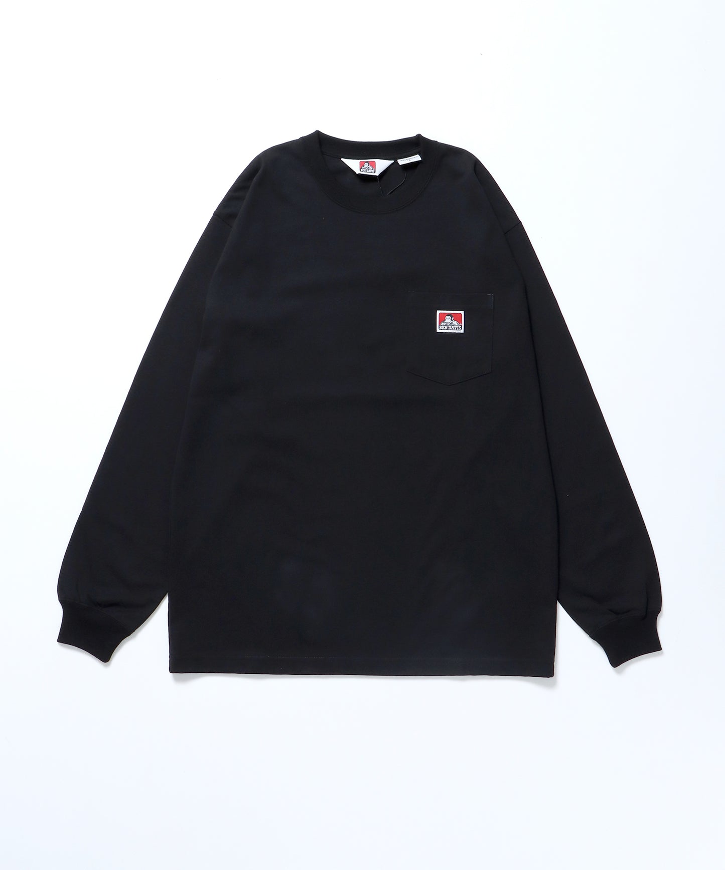 L/S POCKET TEE REG / オーバーサイズ 長袖 ロンT ブラック