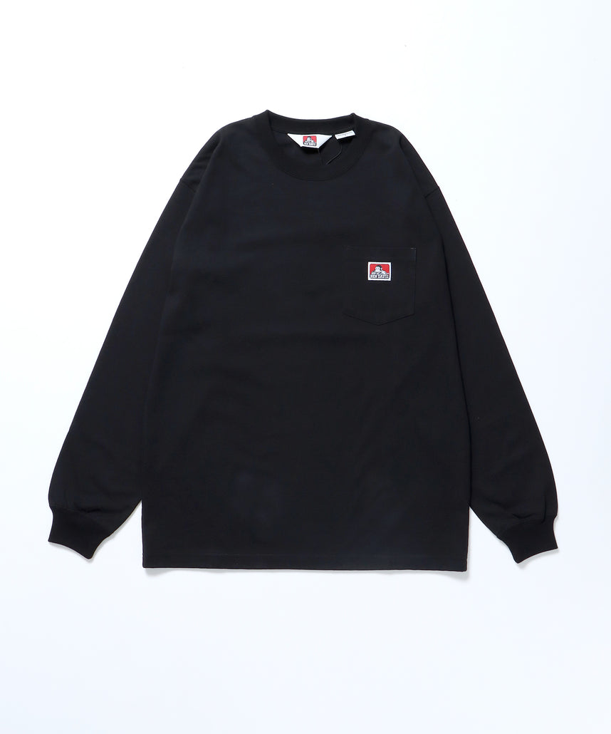 L/S POCKET TEE REG / オーバーサイズ 長袖 ロンT ブラック