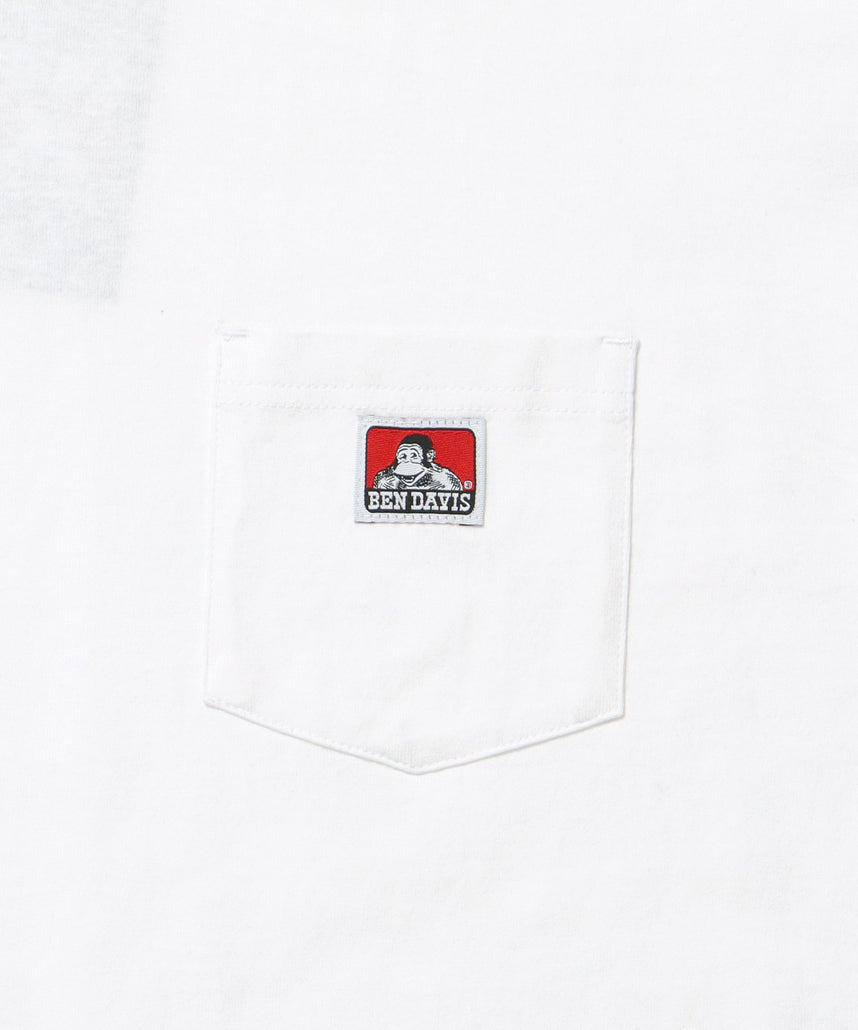 L/S POCKET TEE[REG] / ロンT 長袖 ワンポイント レギュラーサイズ ポケット ホワイト