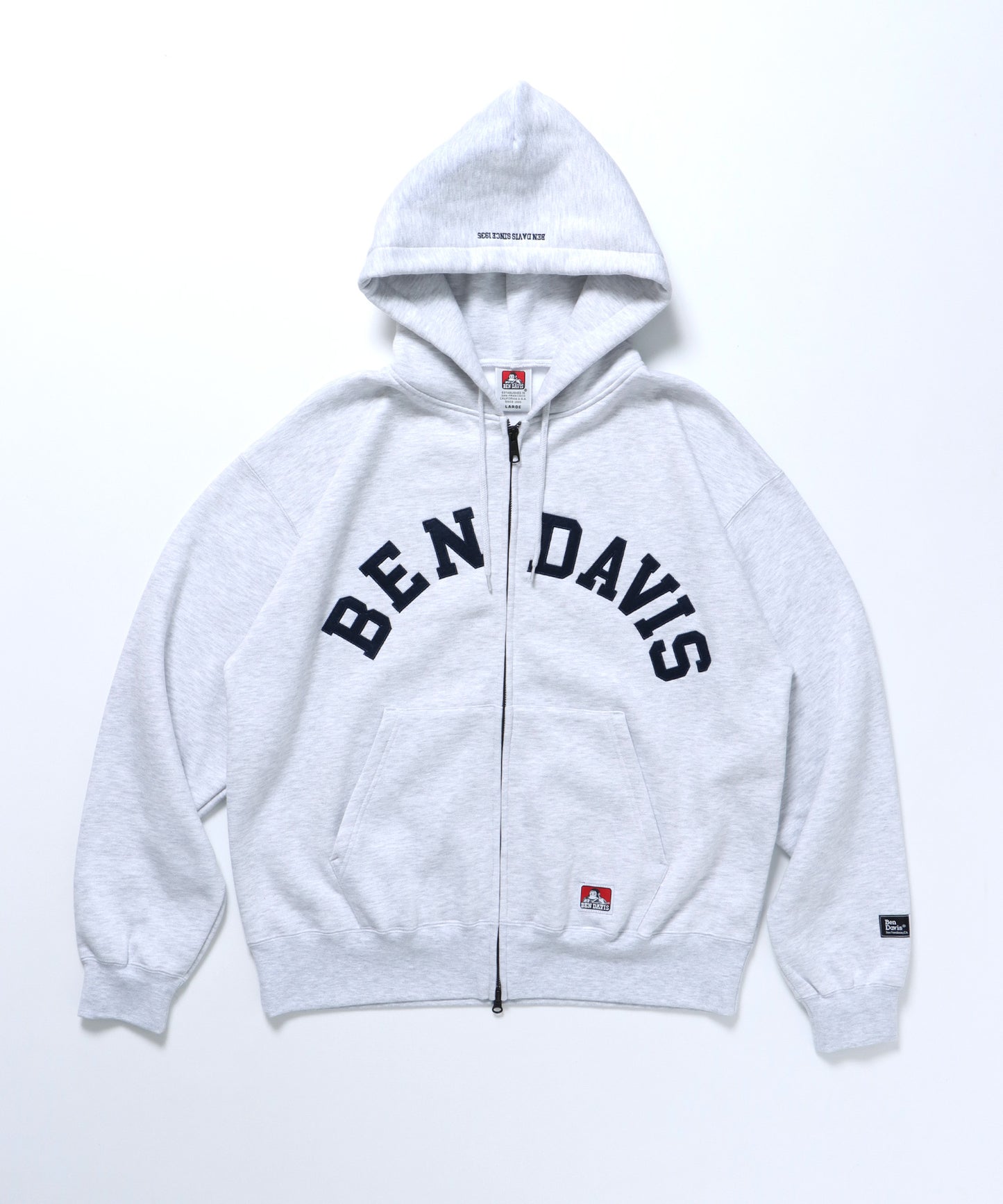 THOSE DAYS ZIP HOODIE / オーバーサイズ 裏起毛 パーカー ジップ フード アッシュグレー