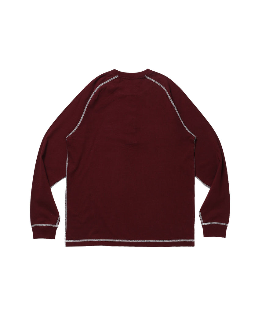 BEN'S HENLEY L/S TEE / ヘンリーネック ロング ユニセックス ラグラン 長袖 ワイン