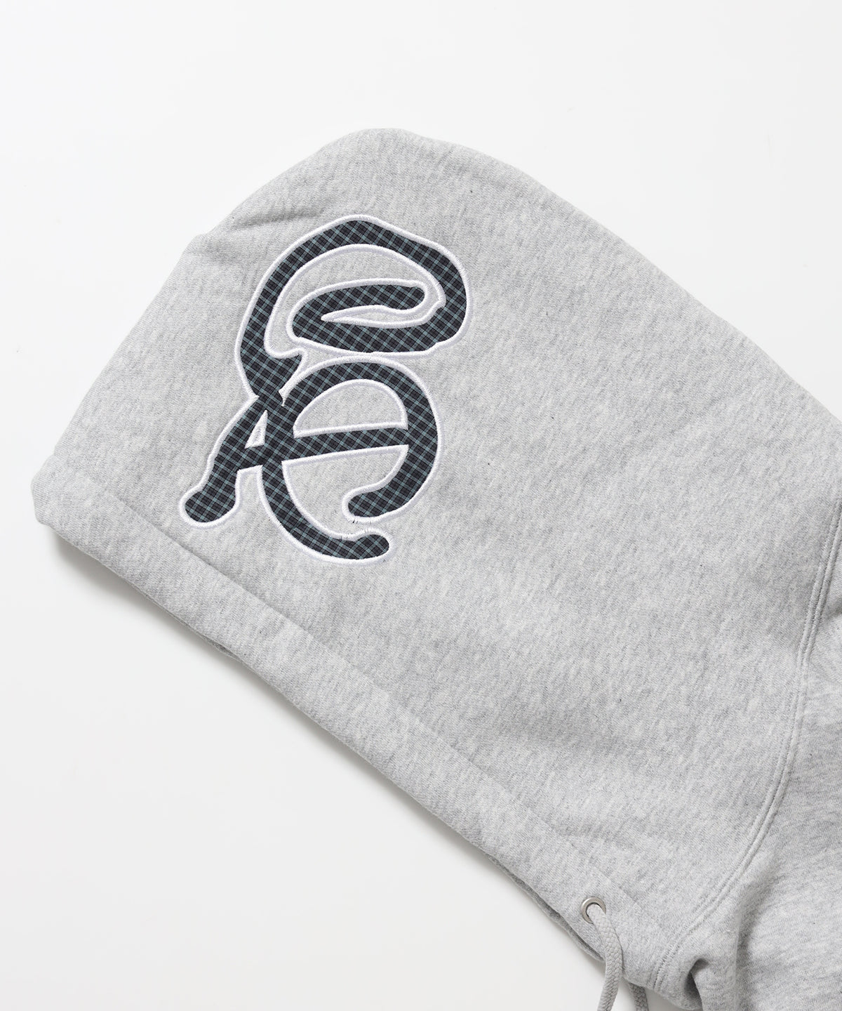 Design Pullover P/K / プルパーカー フード デザイン 裏起毛 ユニセックス グレー