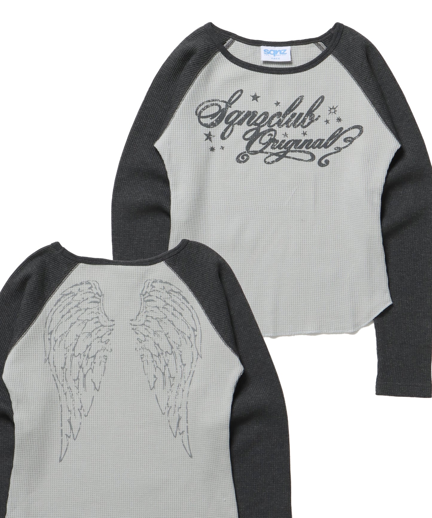 ※WEB限定 /  エンジェルプリントサーマルロンT / sqnz angel thermal ブラック