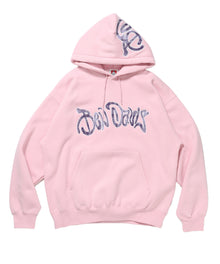 Design Pullover P/K / プルパーカー フード デザイン 裏起毛 ユニセックス ピンク