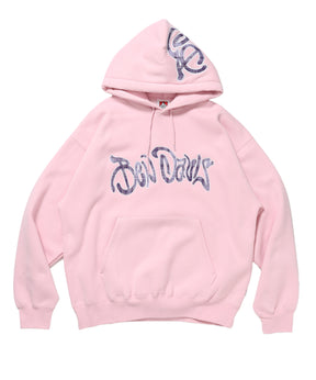 Design Pullover P/K / プルパーカー フード デザイン 裏起毛 ユニセックス ピンク