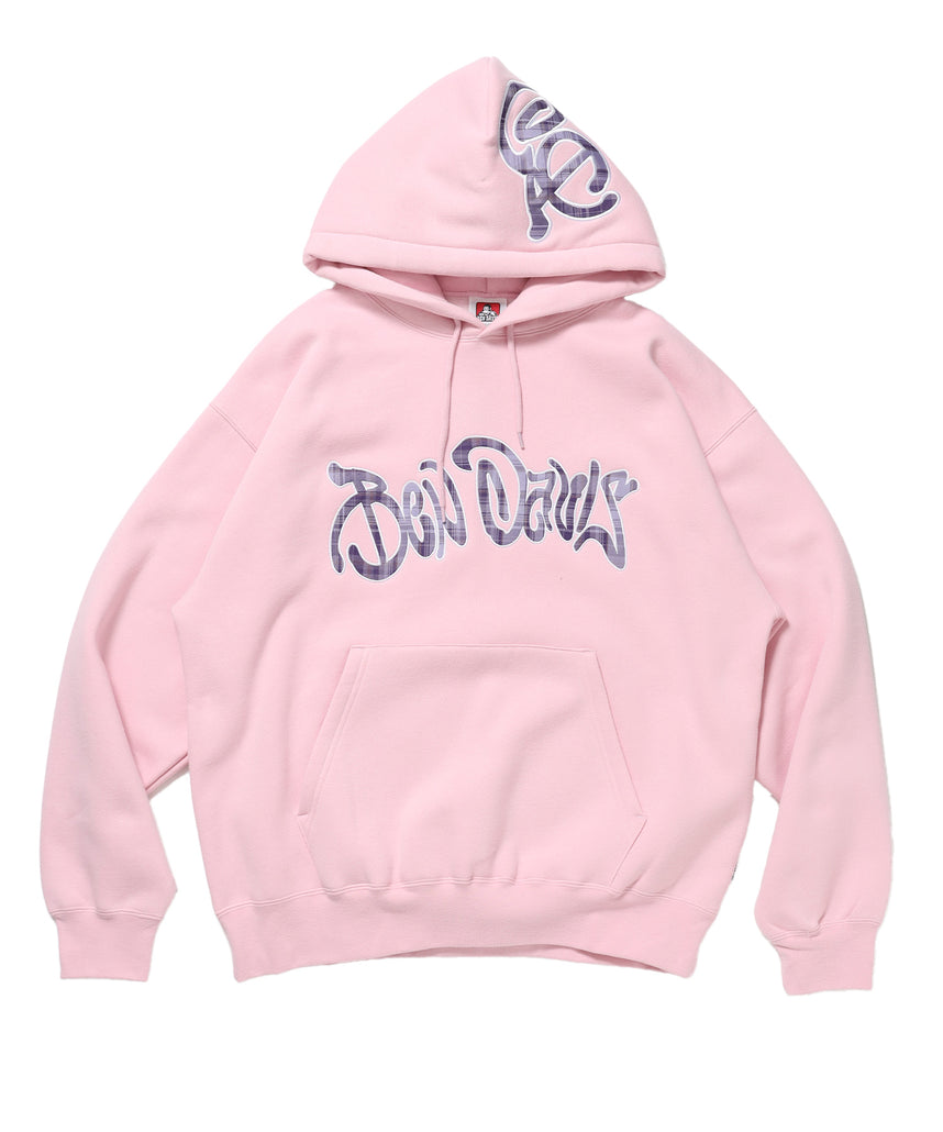 Design Pullover P/K / プルパーカー フード デザイン 裏起毛 ユニセックス ピンク