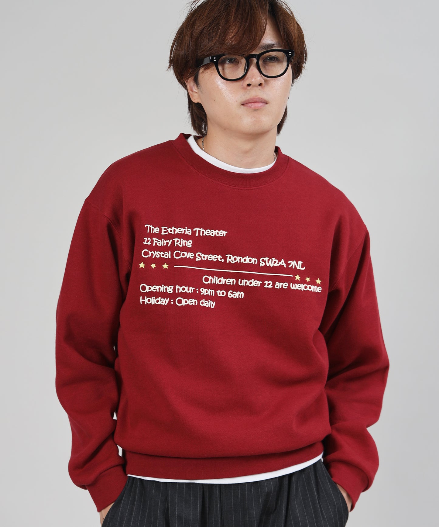 モデル：H178 Size :  L ワイン