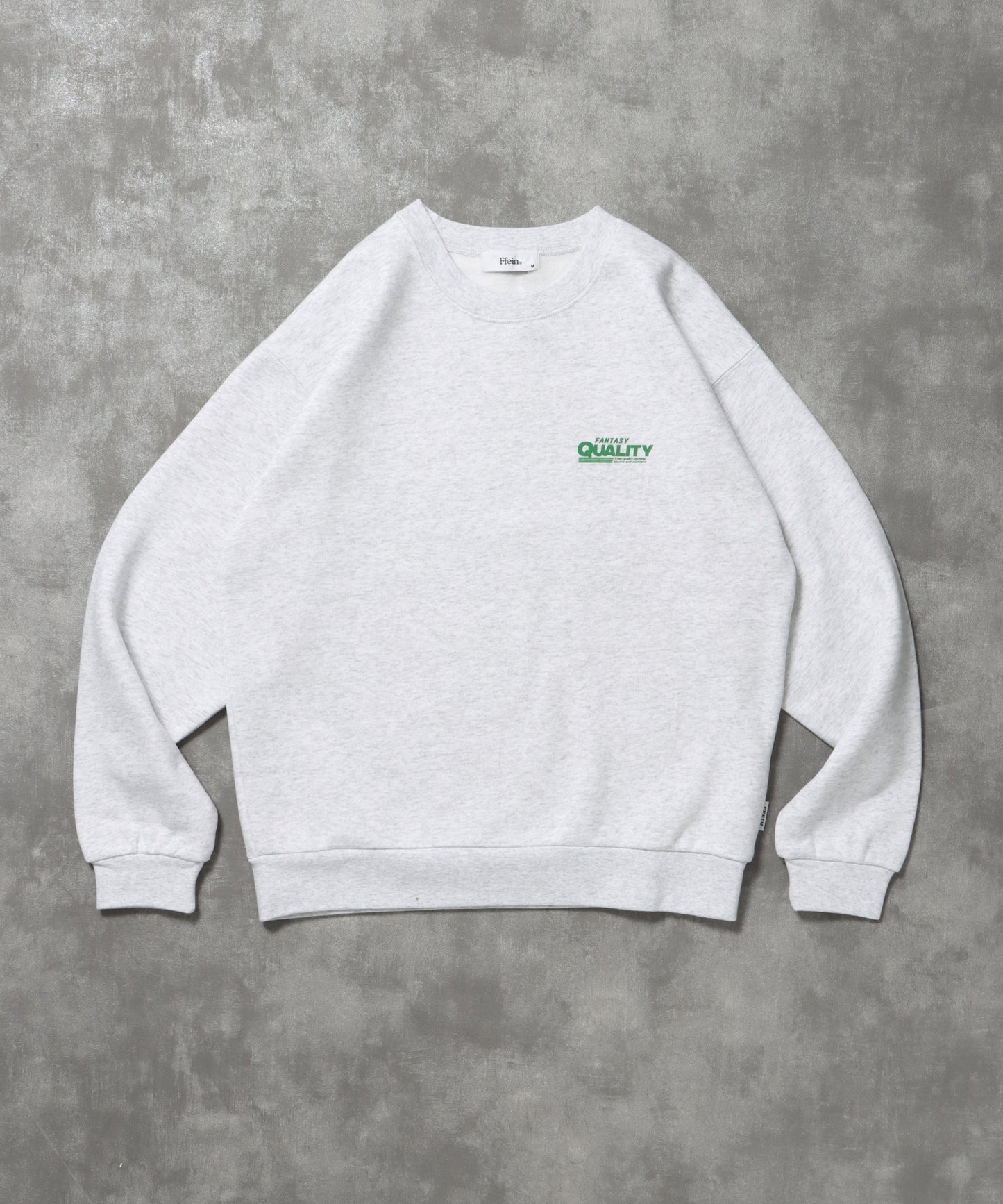 ヘビーウエイトバックダイナーロゴスウェット / 裏起毛 スウェット クルーネック ワンポイント プリント アッシュグレー