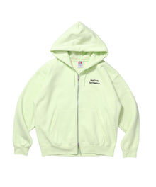 BD SWEAT ZIP HOODIE / スウェットパーカー Wジップ フーディ ワンポイント刺繍 裏起毛 ユニセックス ミント
