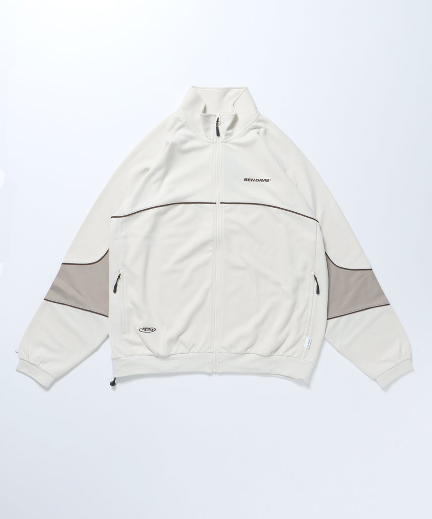 NICE PANELLED TRACK JACKET / オーバーサイズ ブロークコア オフホワイト