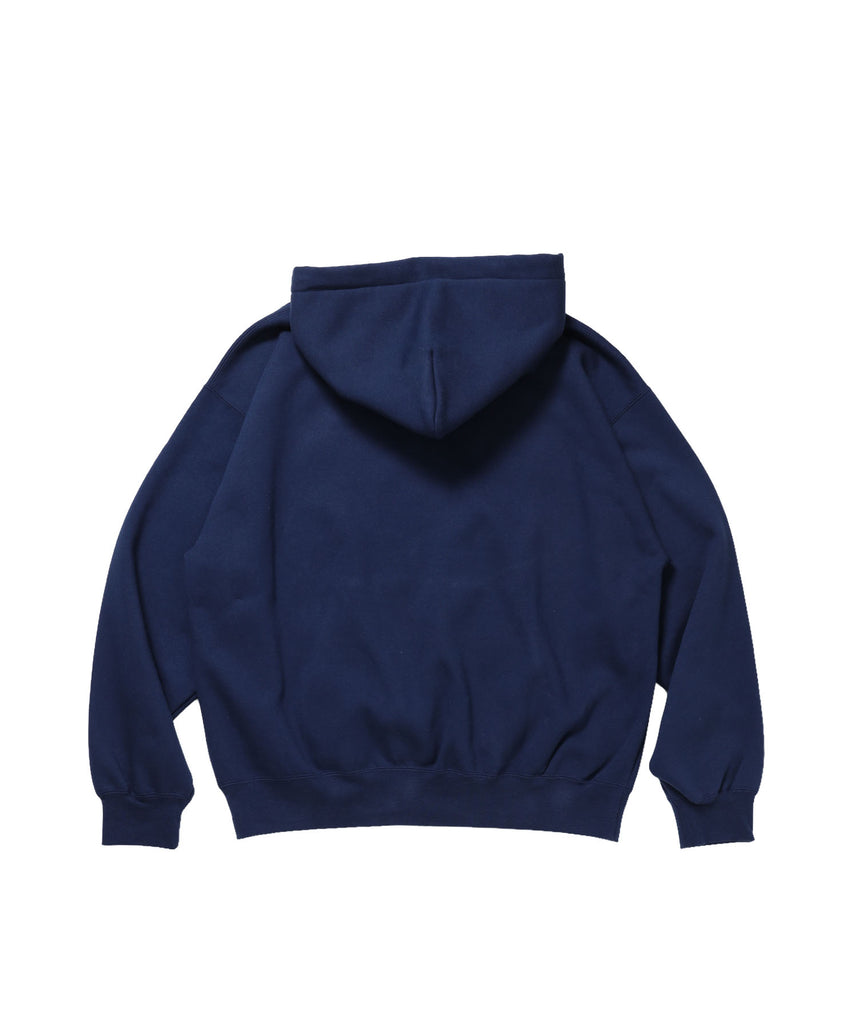 BD SWEAT HOODIE / スウェットパーカー プルオーバー フーディ ワンポイント刺繍 裏起毛 ユニセックス ネイビー