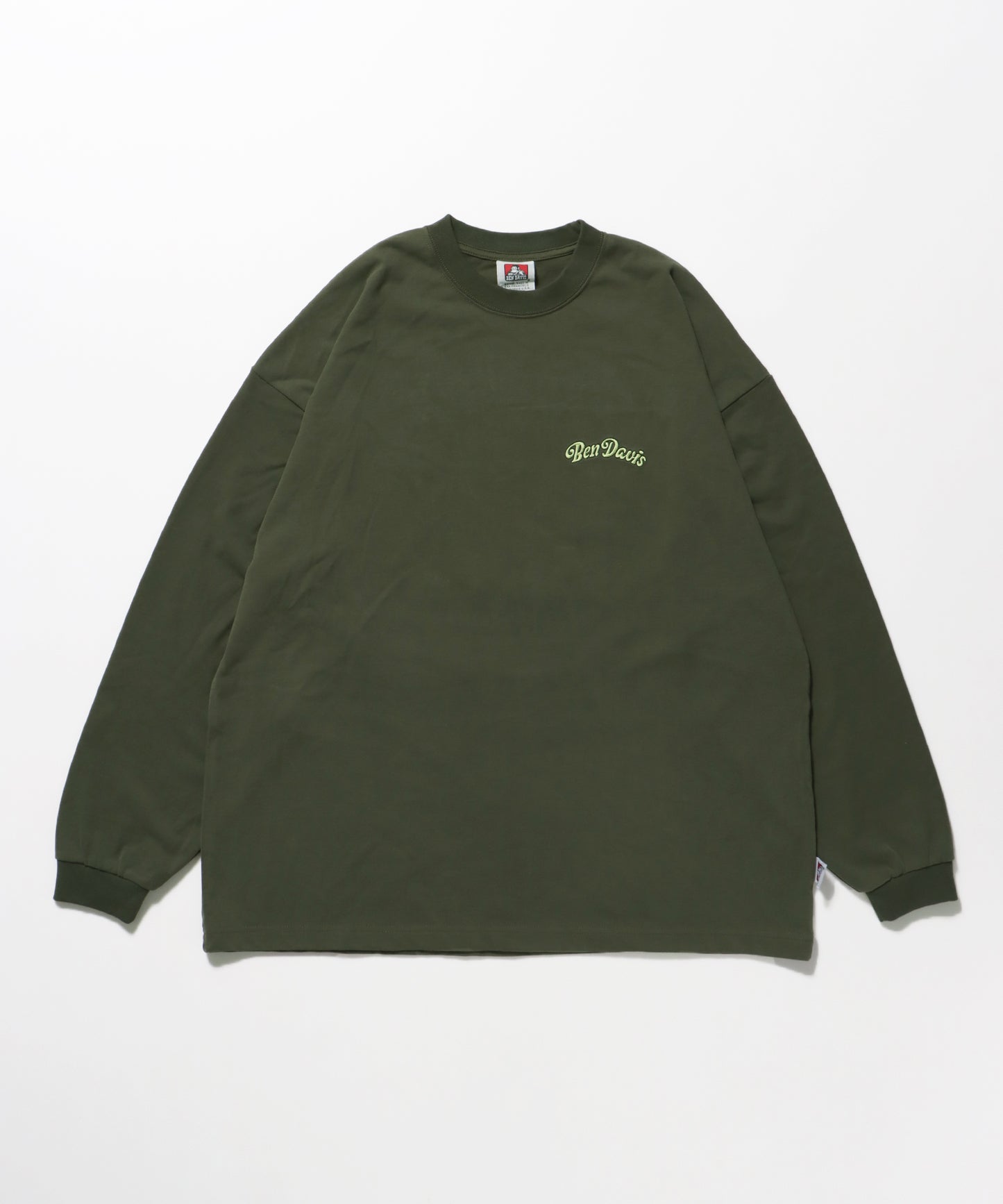 GARDENING EMB BRUSHED LS / ビックシルエット オーバーサイズ 長袖 カーキ