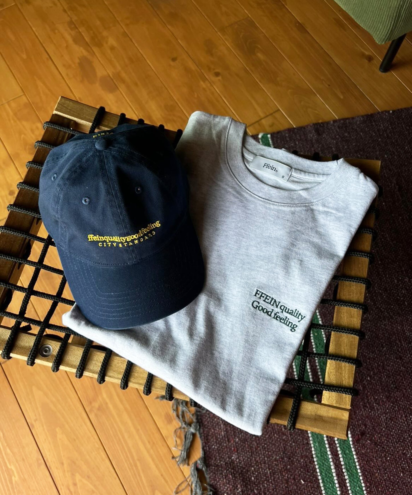 ワンポイントロゴ刺繍 TEE アッシュグレー