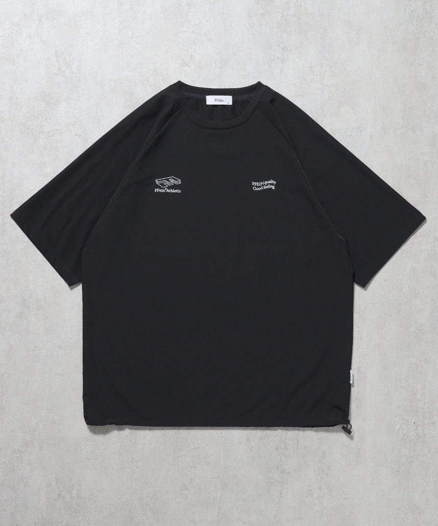 ナイロンゲームTシャツ / ドローコード ブラック