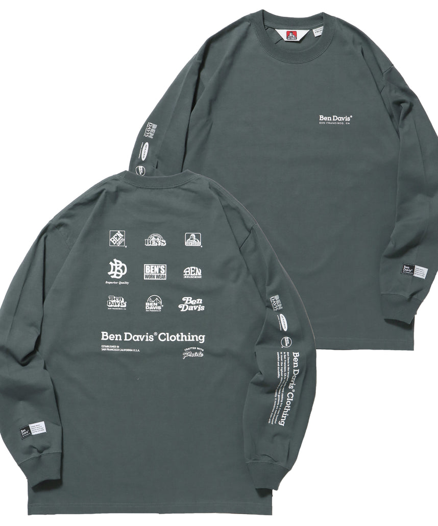 SPONSORED L/S TEE REG / ロンT 長袖 プリント レギュラーフィット グレー