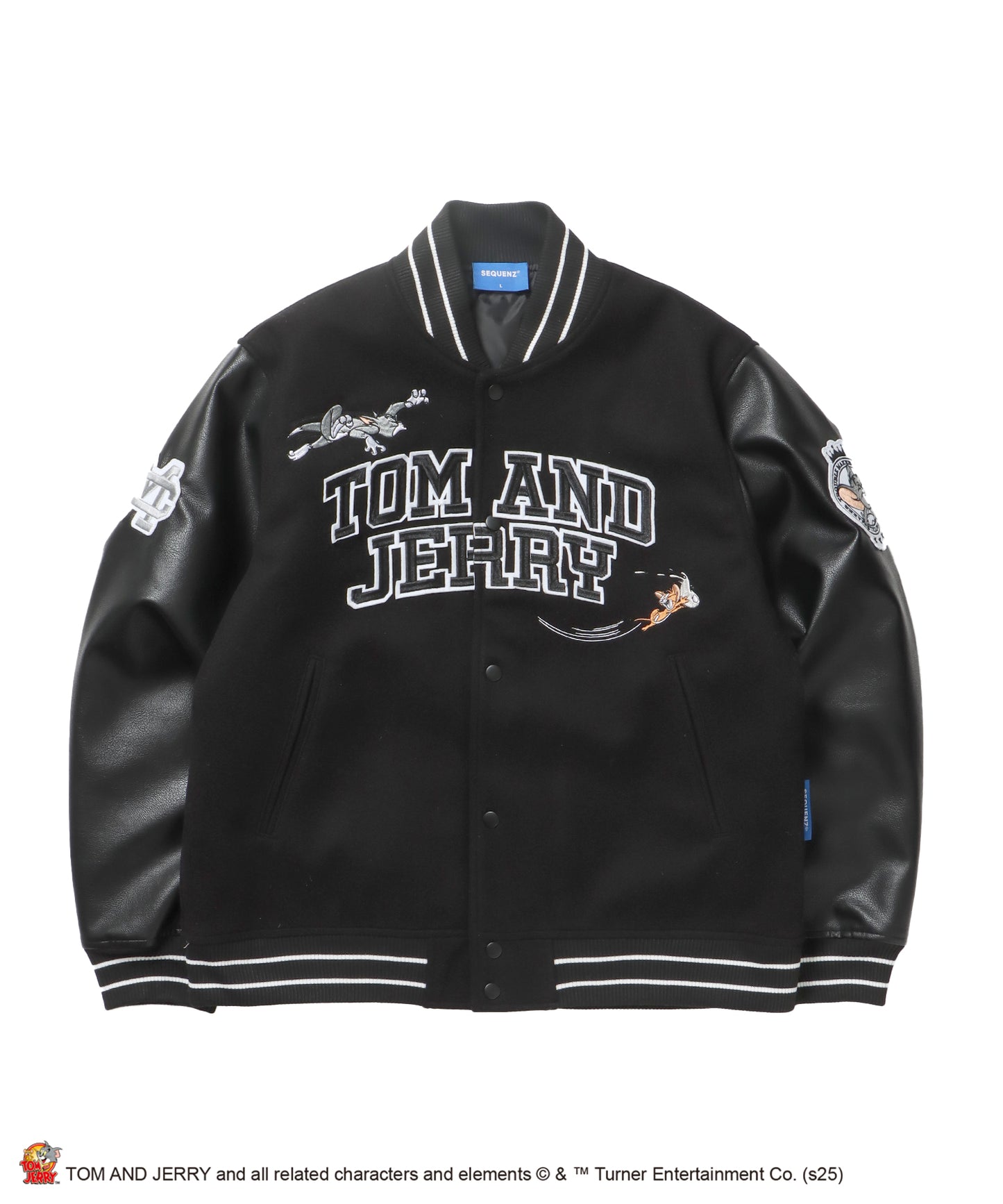 TJ 2025 STADIUM JACKET / オーバーサイズ ビッグシルエット 刺繍 アウター ジャケット ブラック