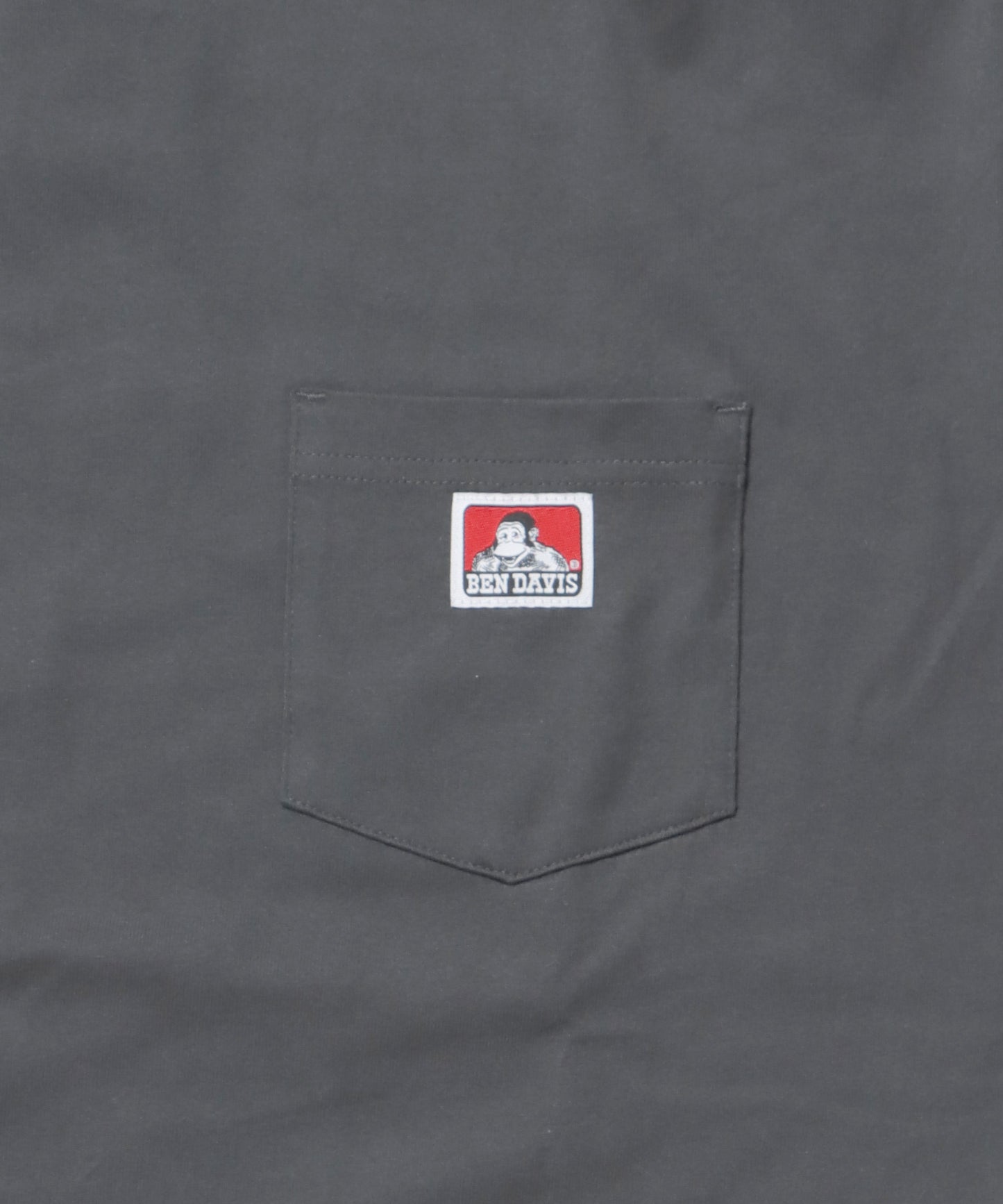L/S POCKET TEE[REG] / ロンT 長袖 ワンポイント レギュラーサイズ ポケット チャコール