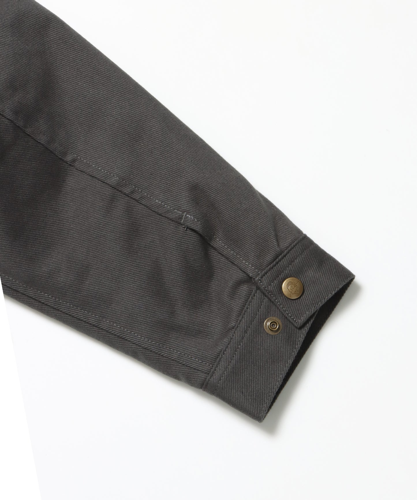 PADDED EISENHOWER JACKET / オーバーサイズ ビッグシルエット ジャケット アウター 中綿 ジップ チャコール