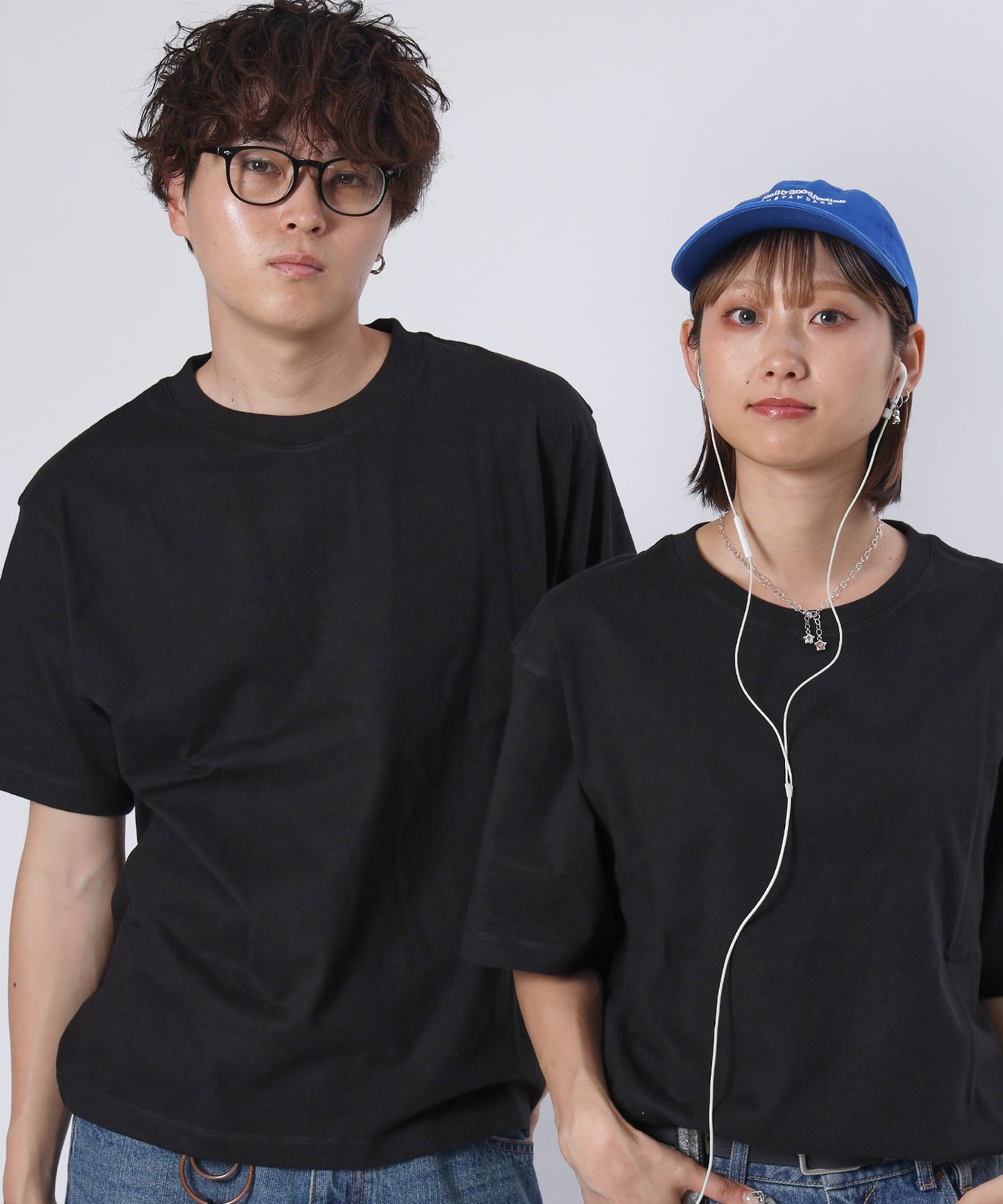 ヴィンテージパックTシャツ/ パックT 2枚 綿100％ Tシャツ クルーネック 半袖 無地 シンプル ブラック