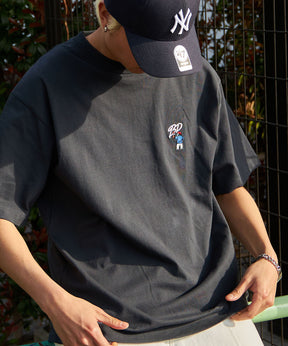 GORILLA BD EMB TEE / シンプルロゴ Tシャツ ストリート スプレー 刺繍 半袖 チャコール
