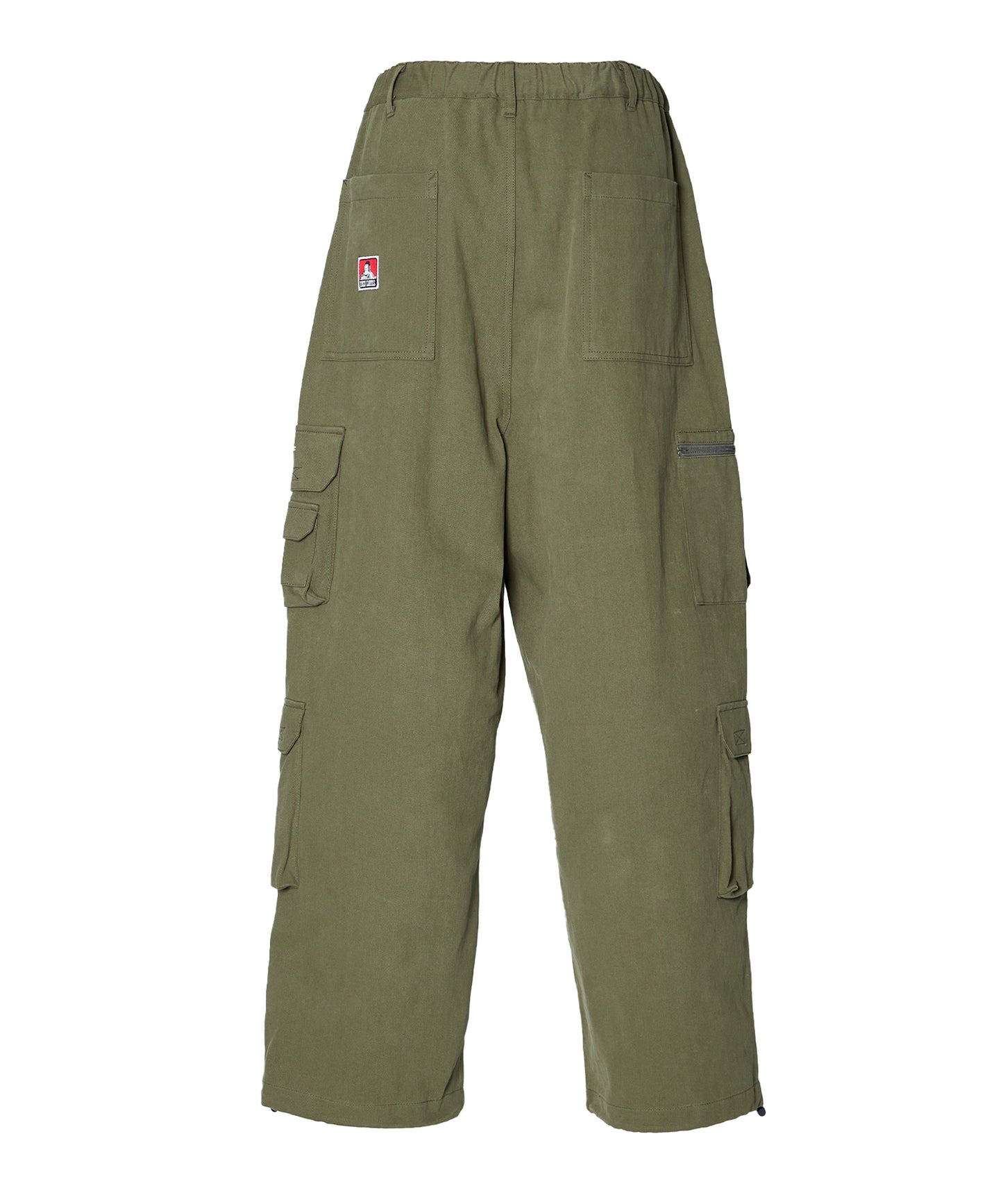 THESE DAYS TECH CARGO PANTS / ワイドテーパード 裾ドローコード カーキ