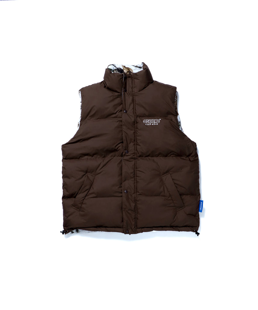 SEQUENZシークエンズ】 REVERSIBLE SYNTHETIC DOWN VEST