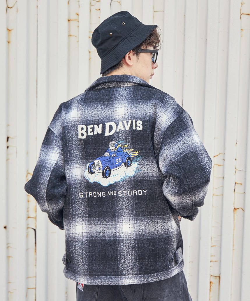 BEN DAVIS(ベンデイビス)】 WORKAHOLIC MELTON JACKET / スウェード