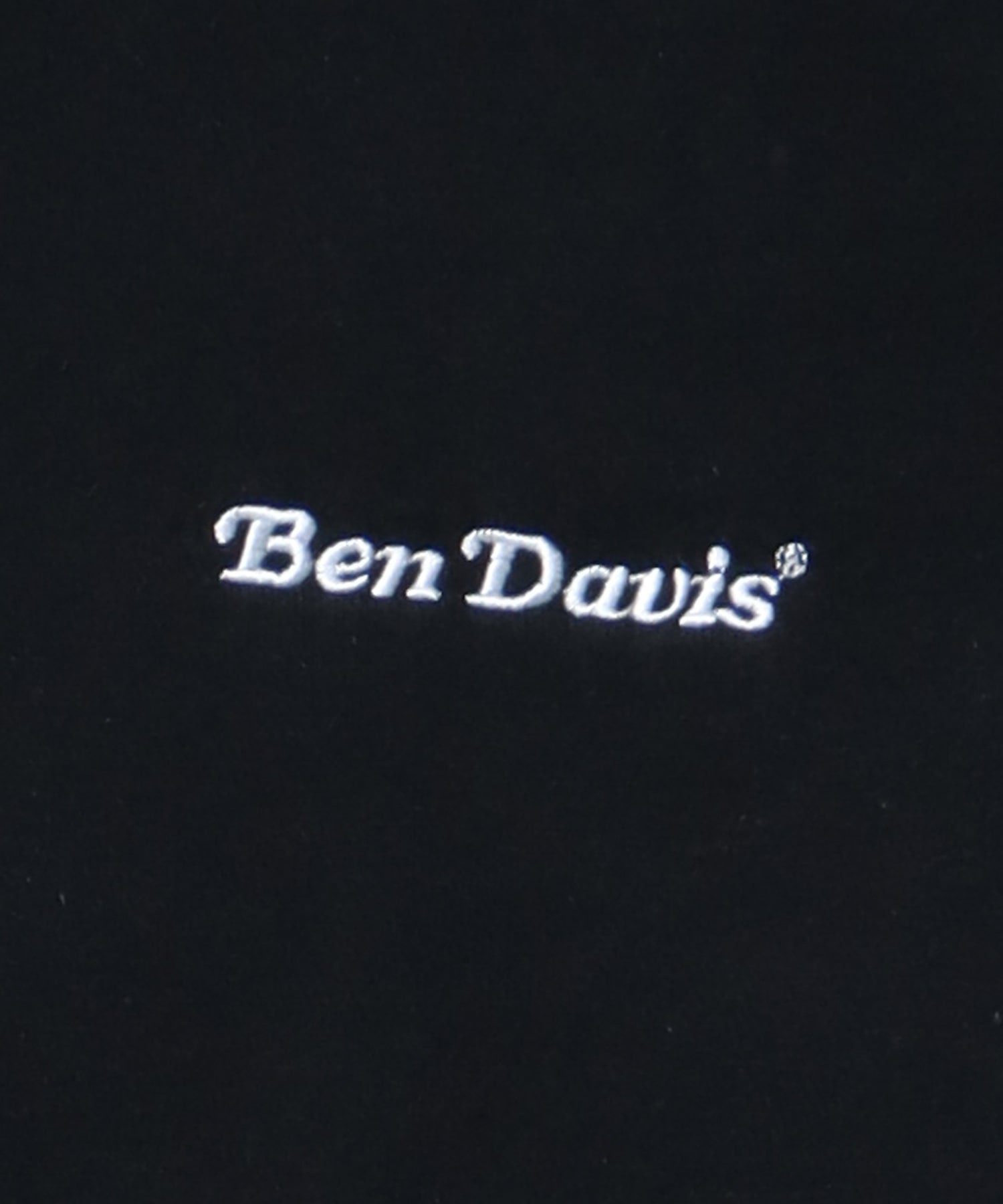 【BEN DAVIS(ベンデイビス)】 HEAVY SWEAT HALF ZIP / ビッグ ハーフジップ スウェット 配色 ブラック