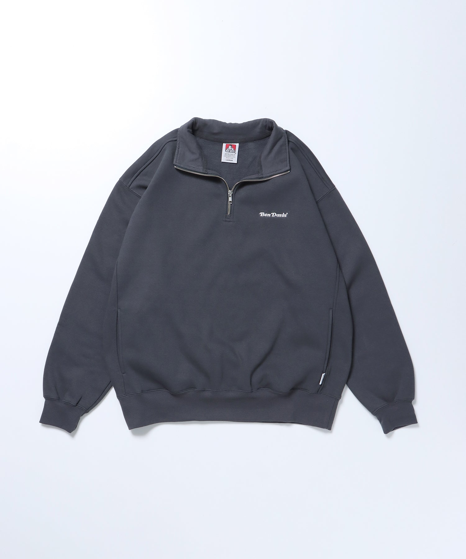 BEN DAVIS(ベンデイビス)】 HEAVY SWEAT HALF ZIP / ビッグ ハーフ