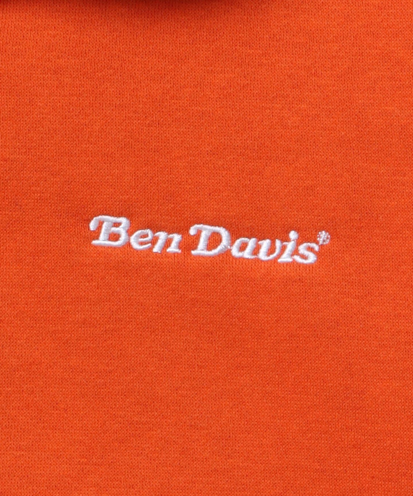 【BEN DAVIS(ベンデイビス)】 HEAVY SWEAT HALF ZIP / ビッグ ハーフジップ スウェット 配色 オレンジ